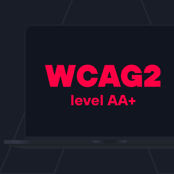 Picture notebook with WCAG2 level AA+